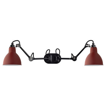 DCWéditions Lampe Gras N°204 Double, Schirm rot