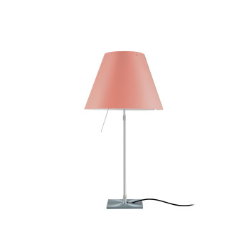 Luceplan Costanza Tavolo Alu with Dimmer, edgy pink