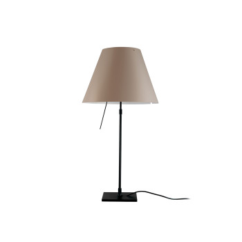 Luceplan Costanza Tavolo black with Dimmer, shaded stone