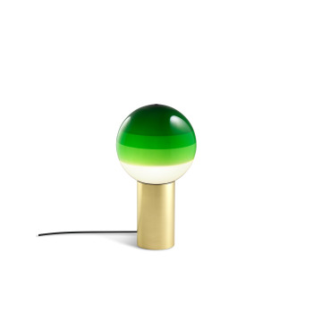 Marset Dipping Light, brushed brass / green