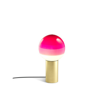 Marset Dipping Light, brushed brass / pink