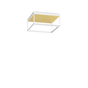 Serien Lighting Reflex² Ceiling M 150, blanc, réflecteur structuré d'or, DALI, Tunable white (2200K-4000K)