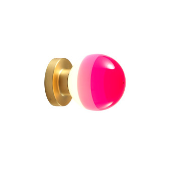 Marset Dipping Light A2-13, brushed brass / pink