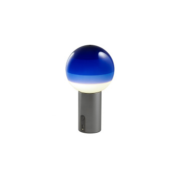Marset Dipping Light Portable, graphitgrau / blau (USB-C)