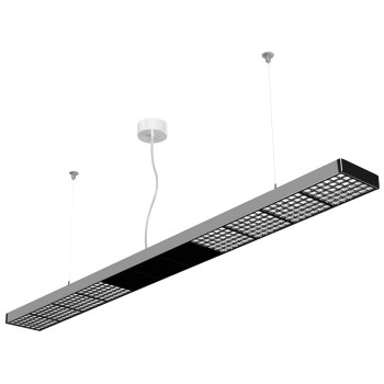 Tobias Grau XT-A Ceiling 150 DL, ohne Sensor (dimmbar 1-10V), Alu satiniert / schwarz