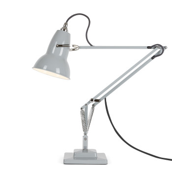 Anglepoise Original 1227 Desk Lamp, taubengrau glänzend mit grauem Kabel